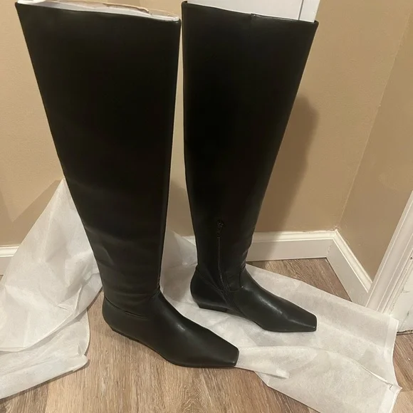 Jeffrey Campbell Over the Knee Ichab Leather Boots NEW 9